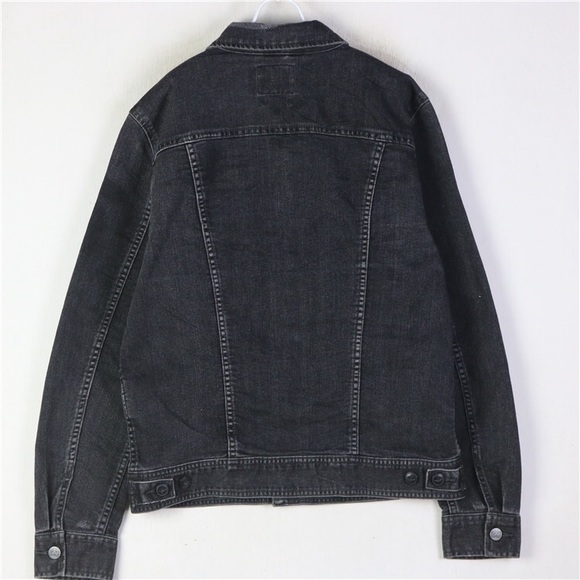 Vintage Authentic Lee’s Denim Trucker Jacket Black - Picture 3 of 4